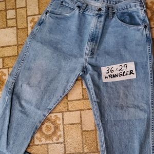 Mens wrangler jeans 36×29